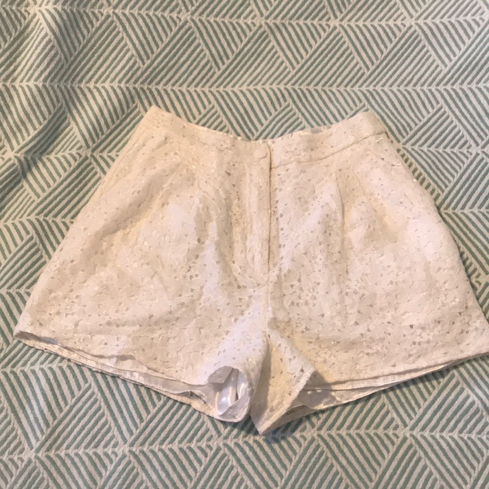 Urban Outfitters “Kimchi Blue” white eyelet shorts
